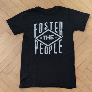 Foster The People Tour Black Graphic Tee Size S